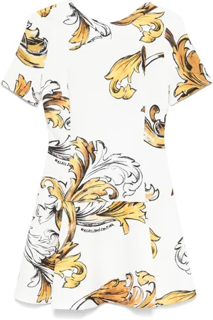 VERSACE Vestido corto con estampado Barocco
