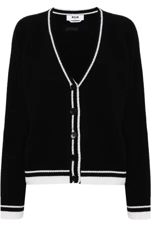 Msgm Cárdigan con logo bordado