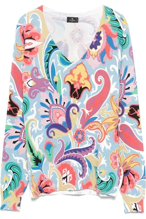 Etro Suéter con estampado de cachemira