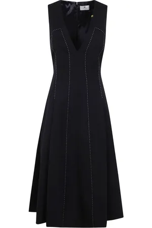 Elisabetta Franchi Vestido midi con detalle de costuras