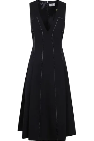 Elisabetta Franchi Vestido midi con detalle de costuras
