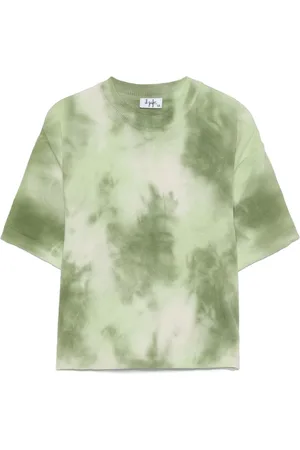 Il gufo Playera con estampado abstracto