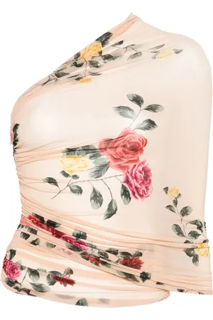 MAGDA BUTRYM Blusa cruzada con hombro descubierto