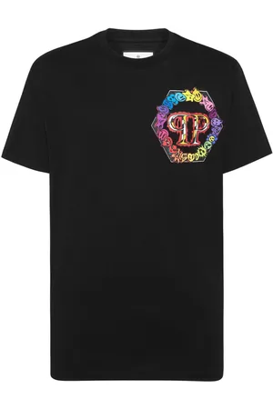 Philipp Plein Playera con logo estampado