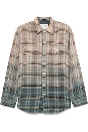 R13 Camisa con cuadros estampados
