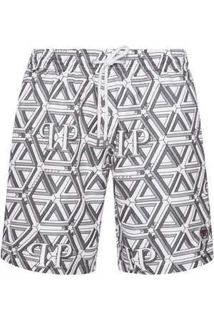 Philipp Plein Shorts de playa Monogram Boxer