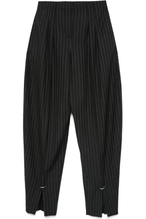 MUGLER Pantalones con estampado de rayas diplomáticas