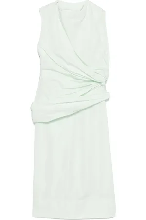 Jil Sander Vestido midi con detalle de nudo
