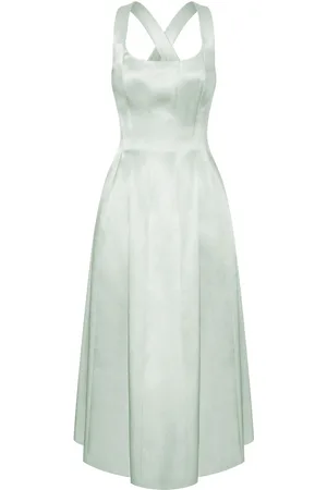 Serafini Vestido midi de satén