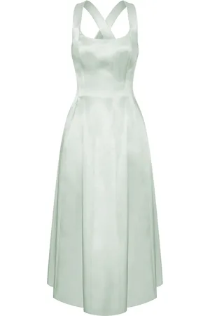 Serafini Vestido midi de satén
