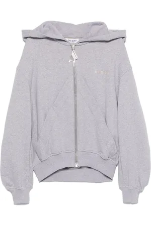 The Attico Hoodie con logo en relieve