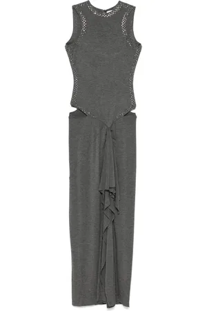 The Attico Vestido midi con diseño drapeado
