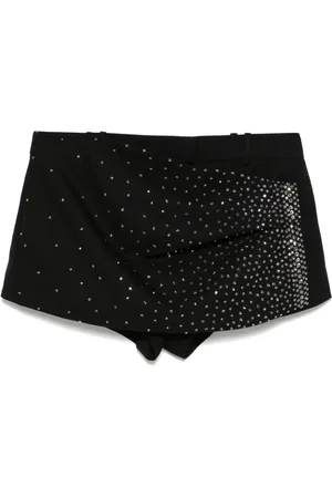 The Attico Shorts con detalles de strass
