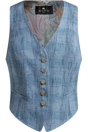 Etro Chaleco con diseño flameado