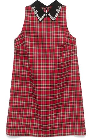 Liu Jo Vestido corto con motivo de cuadros tartán
