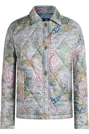 Etro Chamarra capitonada estampada