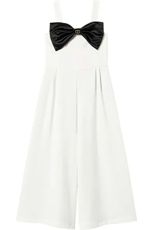 Twin-Set Jumpsuit de crepe con detalle de moño