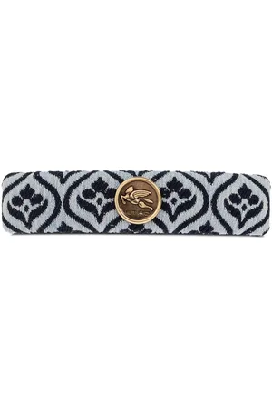 Etro Broche para el cabello con motivo floral en jacquard