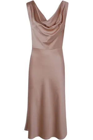 BLUMARINE Vestido midi de satén