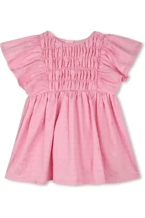 Kenzo Vestido con frutas bordadas