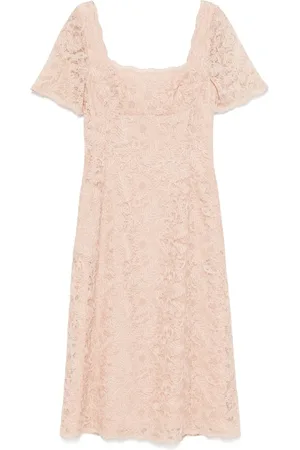 ERMANNO SCERVINO Vestido midi con encaje floral