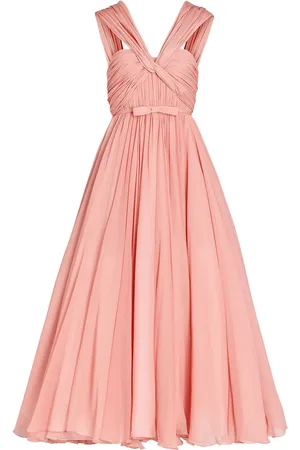 Giambattista Valli Vestido midi de seda acampanado