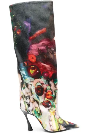 MUGLER Botas Fang con tacón de 95mm de x Ambera Wellmann