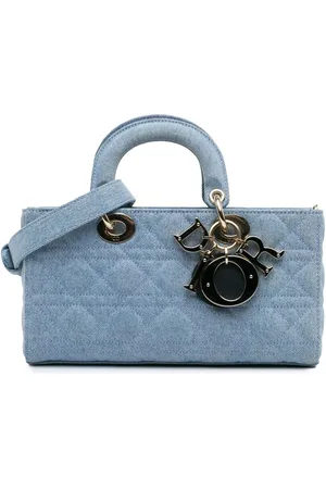 Dior Bolsa satchel Medium Denim Cannage Lady D Joy 2022