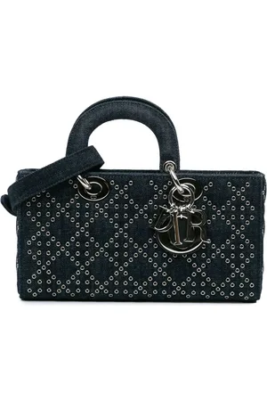Dior Bolsa satchel Medium Denim Cannage Eyelet Lady D Joy 2022