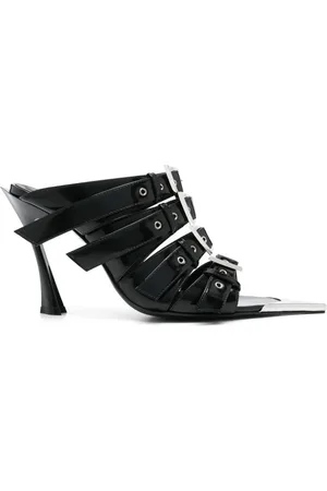 MUGLER Mules con hebilla y tacón de 90mm