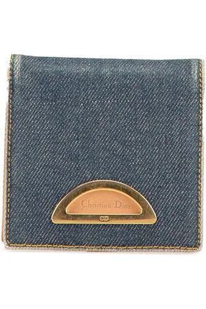 Dior Cartera Denim Malice Bifold Wallet pequeña 2000
