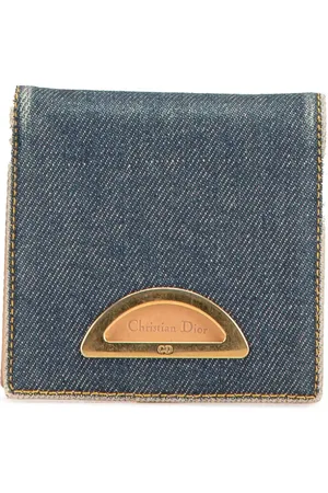 Dior Cartera Denim Malice Bifold Wallet pequeña 2000
