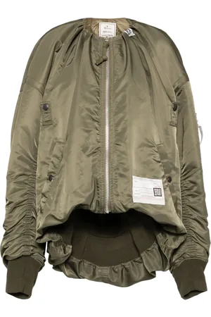 Maison Mihara Yasuhiro Chamarra bomber con mangas extralargas