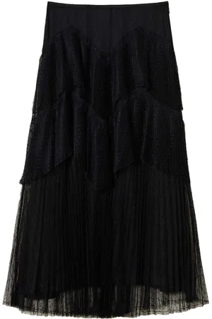 Twin-Set Falda corta con capas escalonadas