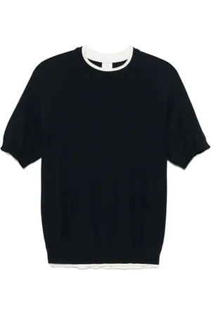 ELEVENTY Playera tejido panal de abeja
