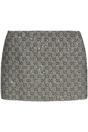 Gucci Falda corta con motivo Double G
