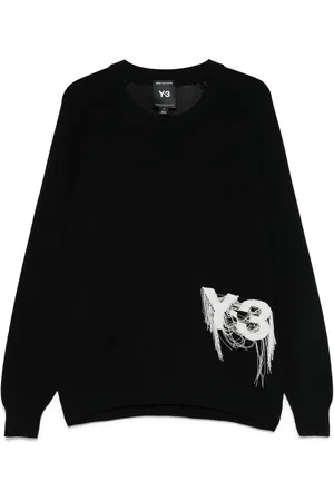 Y-3 Suéter con cuello redondo