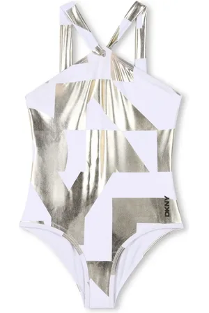 DKNY Traje de baño con logo estampado