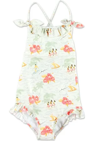 BONPOINT Traje de baño con estampado floral