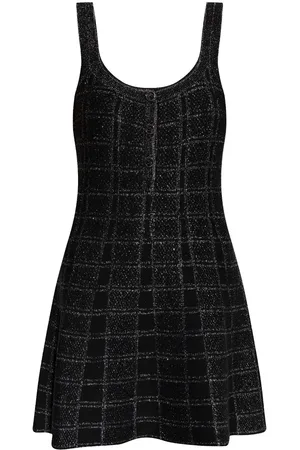 Gucci Vestido corto con motivo de cuadros