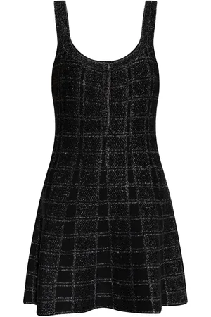 Gucci Vestido corto con motivo de cuadros