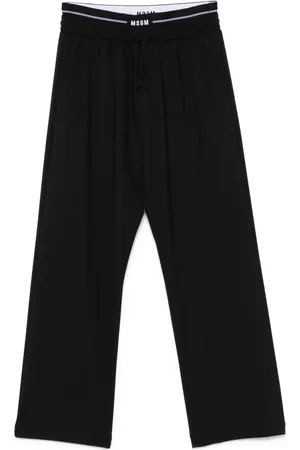 Msgm Pantalones con logo en la pretina