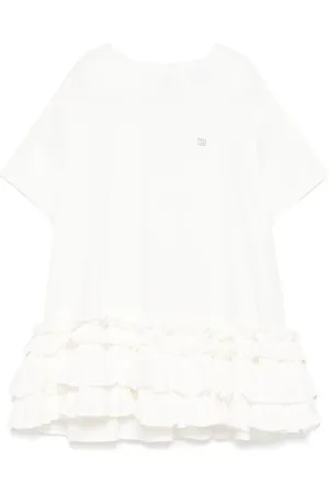 DOUUOD KIDS Vestido con detalle de volantes