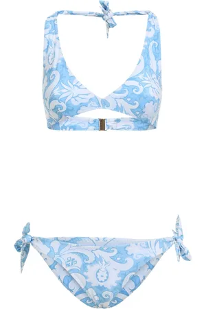 Etro Bikini con estampado de cachemira