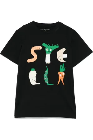 Stella McCartney Playera con logo estampado