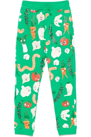 Stella McCartney Pants con estampado de ilustración