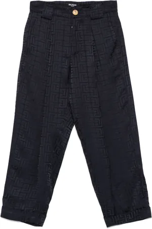 Balmain Pantalones con motivo PB en jacquard
