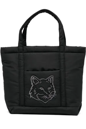 Maison Kitsuné Tote capitonado con motivo Fox Head