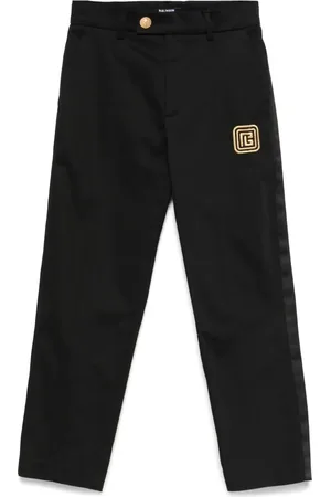 Balmain Pantalones con logo bordado