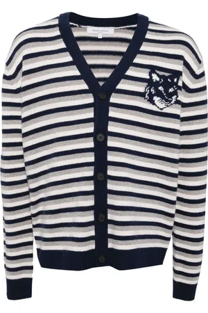 Maison Kitsuné Cárdigan con motivo Fox Head en intarsia